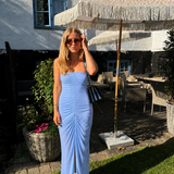 Laagam - MEGAN BLUE MIDI DRESS (S & L)