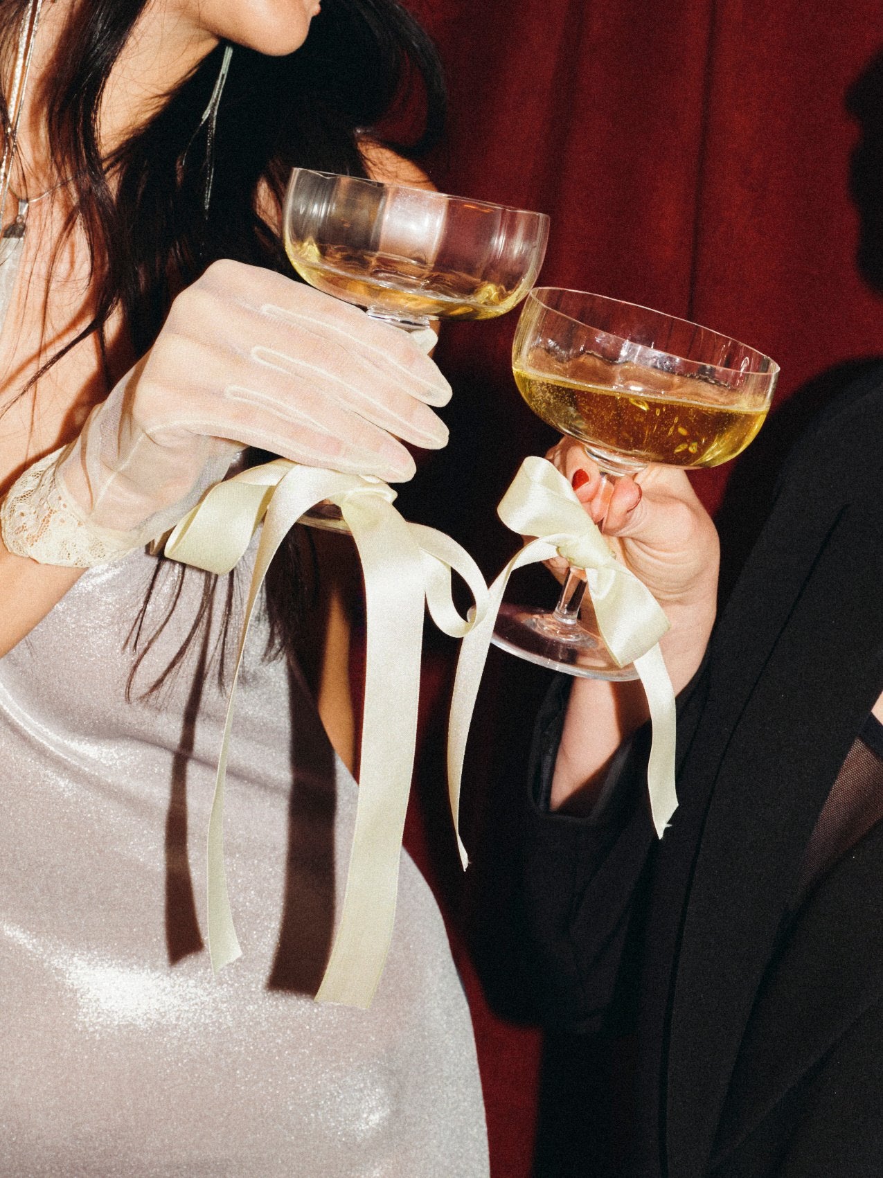 Skål med champagne