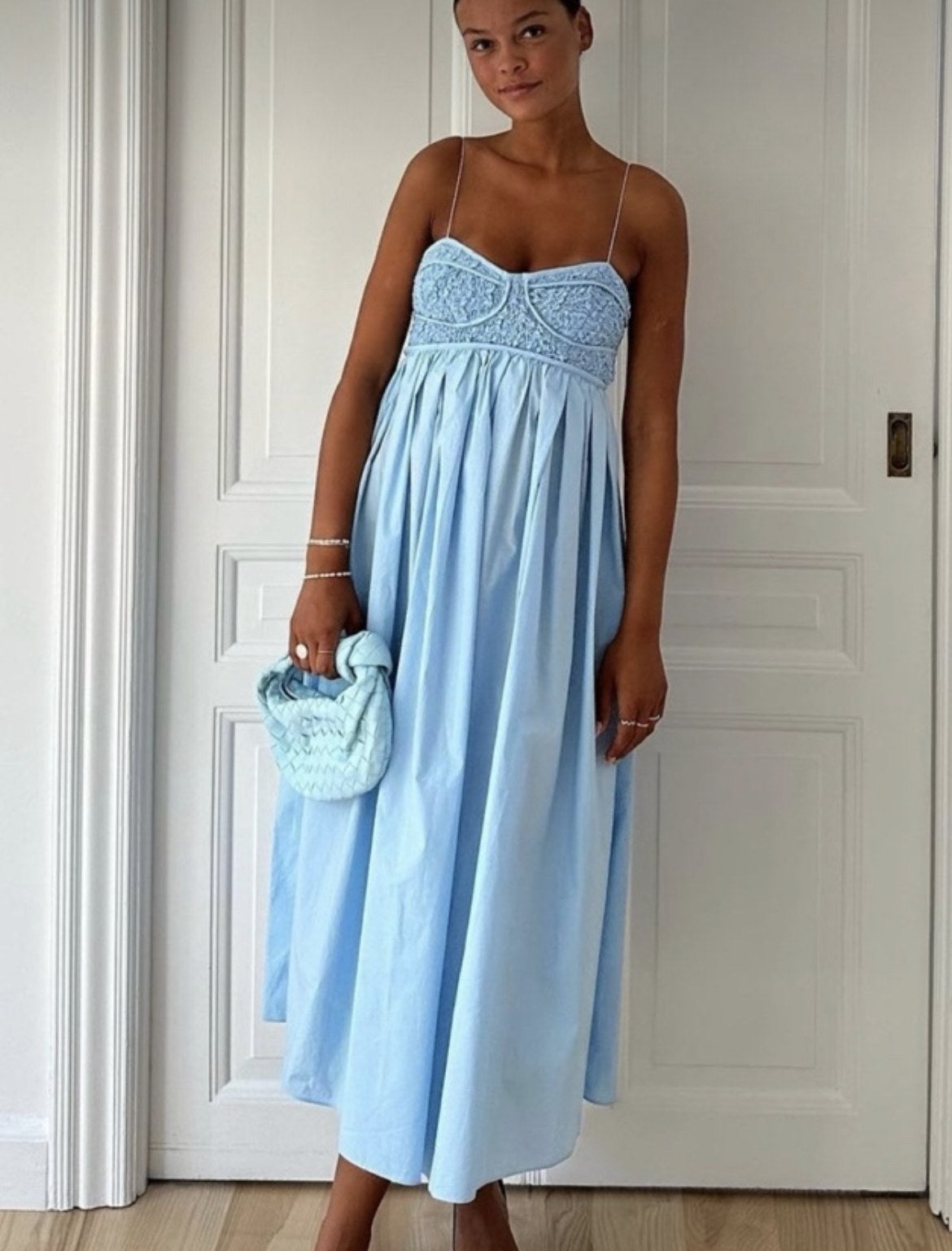 Cecilie Bahnsen - Heather light blue dress – Marry Me Millo