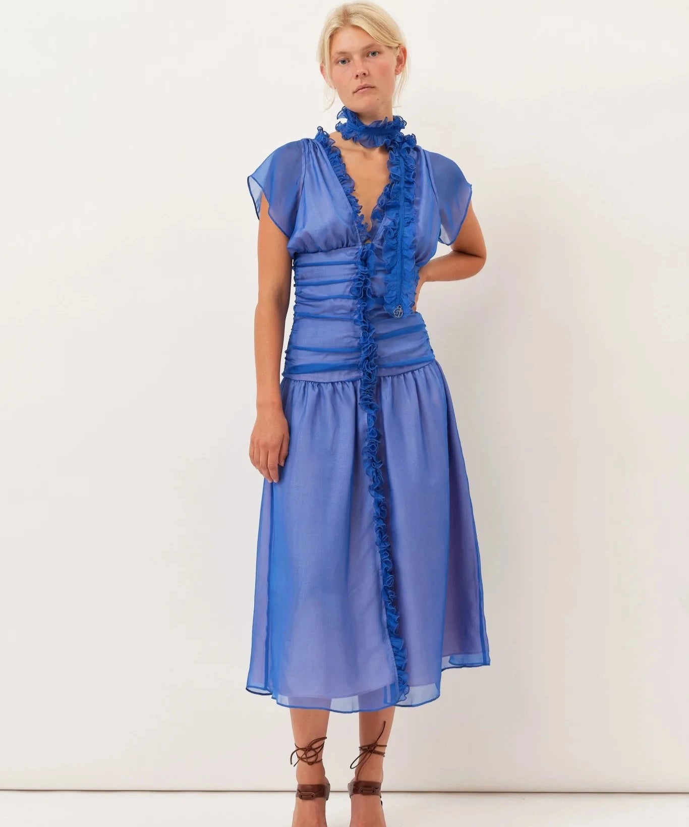 Saks Potts – BLAIRE DRESS Blue (38)